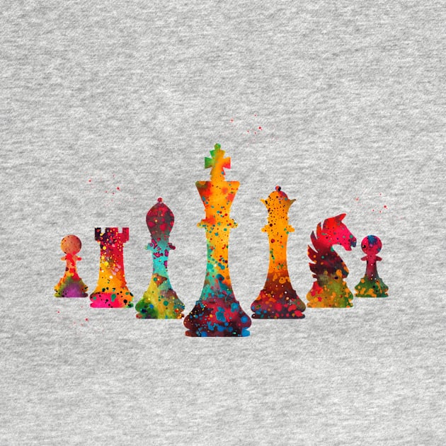 Chess pieces by erzebeth